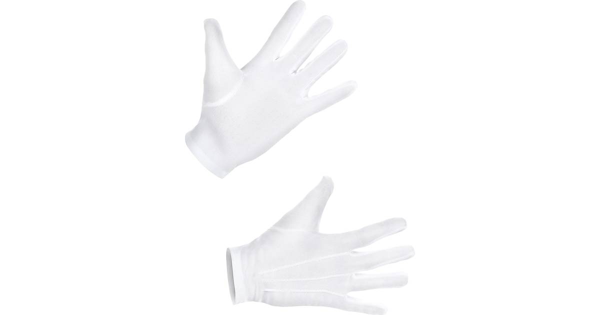 Vegaoo Korte hvide handsker til voksne XL • Se pris »
