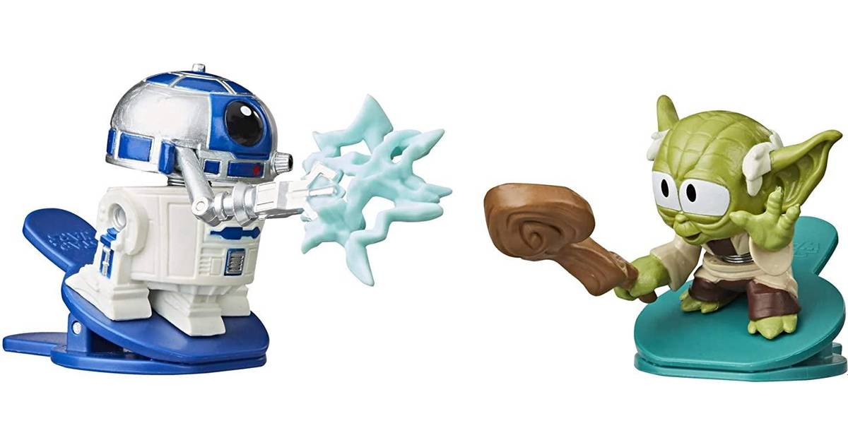 Star Wars Star Wars Battle Bobblers R2 D2 Vs Yoda • Pris »