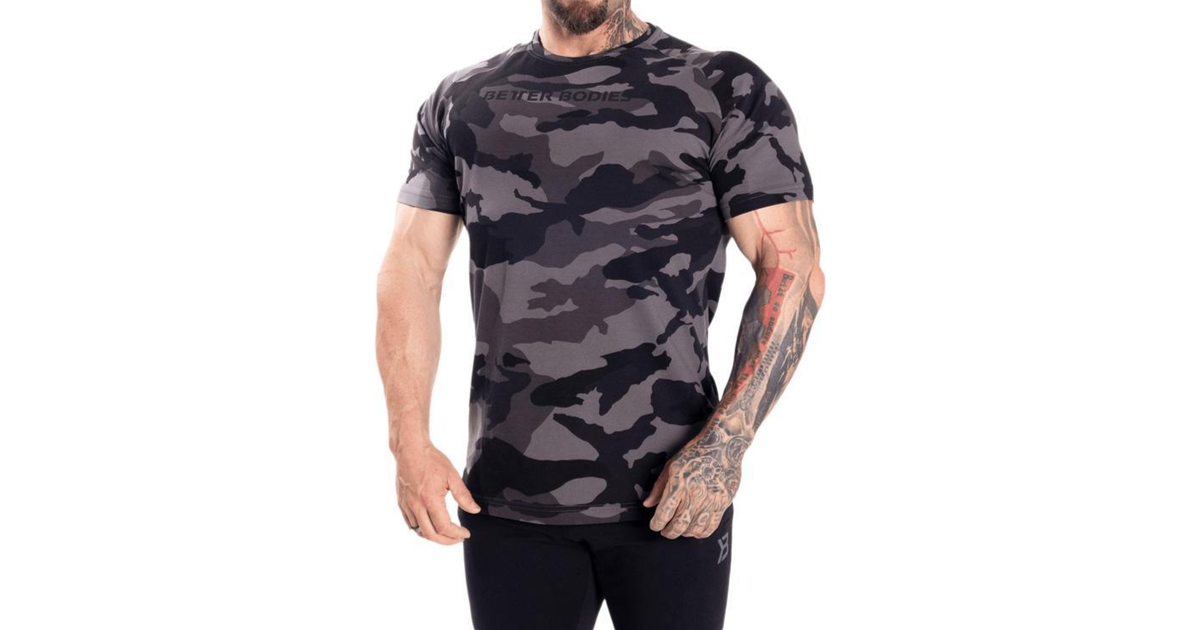 Better Bodies Gym Tapered T-shirt Men - Dark Camo • Pris »