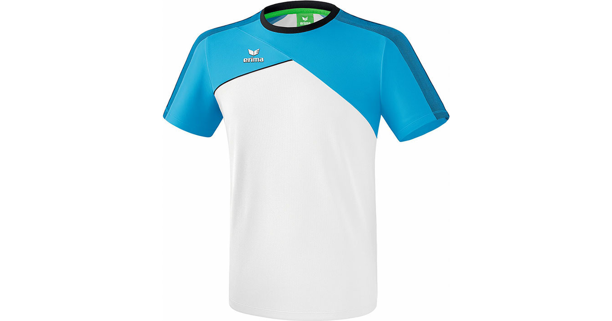 Erima Premium One 2.0 T-shirt Men - White/Curacao/Black • Pris »