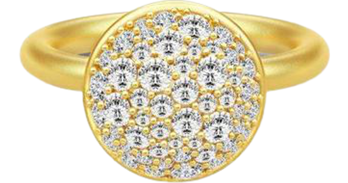 Julie Sandlau Multipavé Ring - Gold/Transparent • Pris »