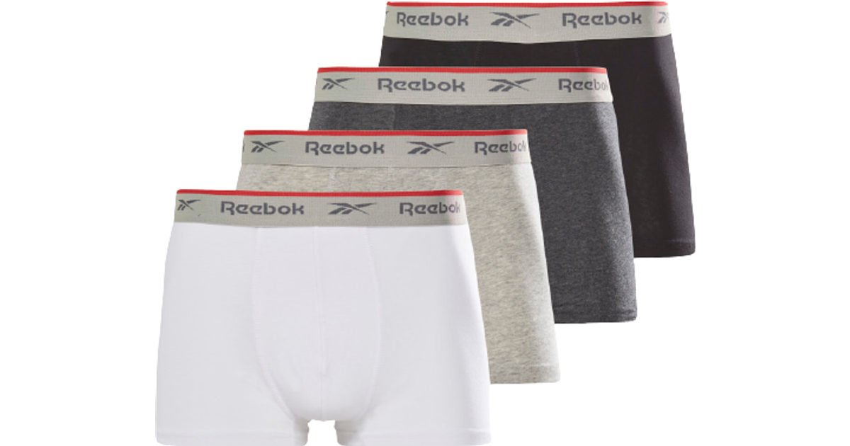 Reebok Trunks Ovett 4-pack - Black/Grey/White/Blue • Pris »