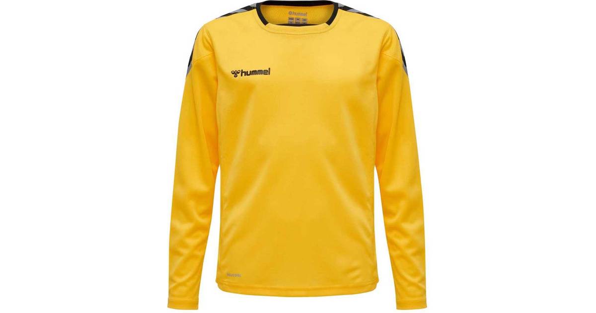 Hummel Authentic Poly Long Sleeve Jersey Kids - Yellow/Black • Pris »