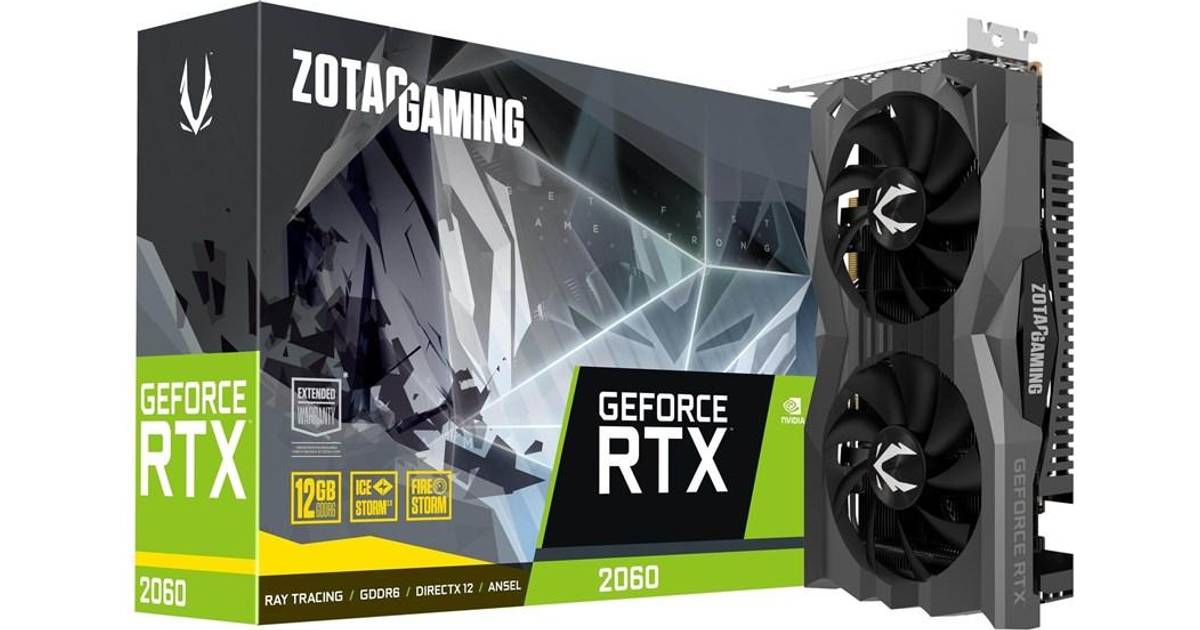 Zotac GeForce RTX 2060 Twin Fan HDMI 3xDP 12GB • Pris »