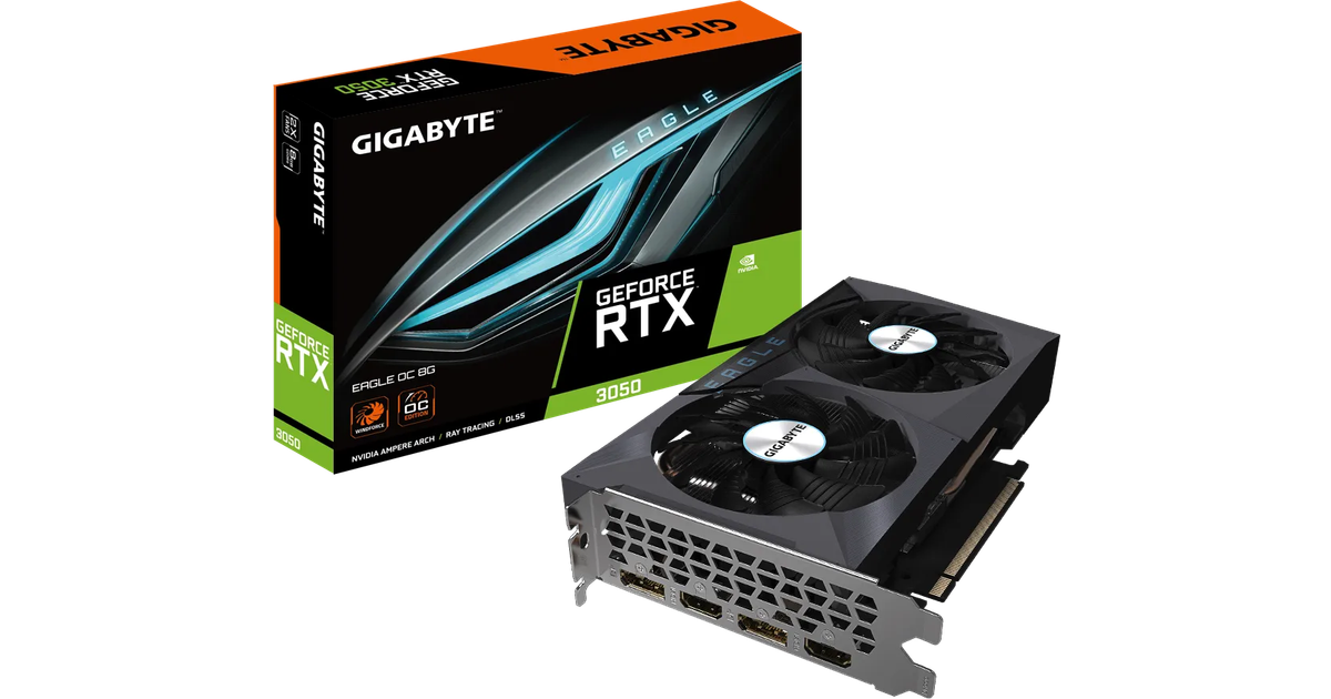 Gigabyte GeForce RTX 3050 Eagle OC LHR 2xHDMI 2xDP 8GB • Pris »