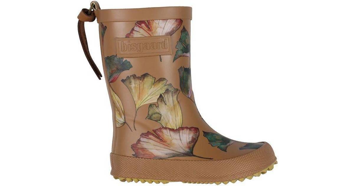 Bisgaard Rubber Boots - Camel Flowers • PriceRunner »
