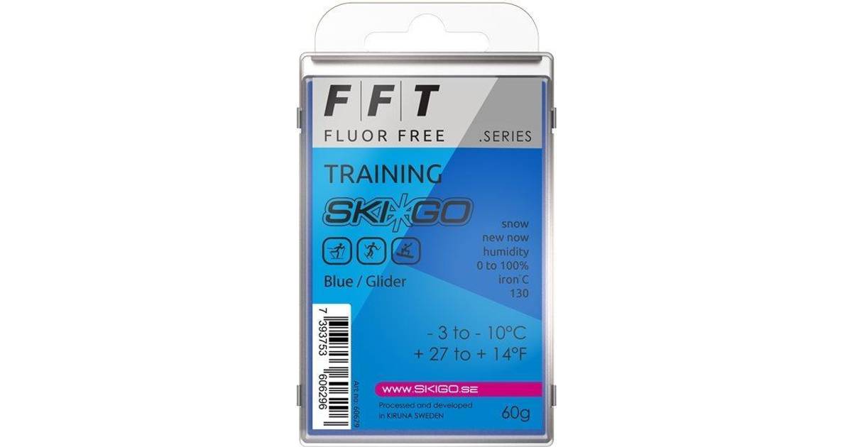 SkiGo Ski Glide Wax FFT Fluor Free Training Green • Pris »