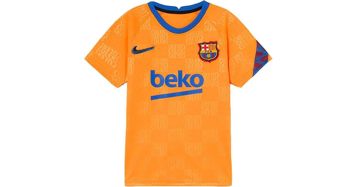 Nike FC Barcelona Dri-FIT Pre-Match-fodboldtrøje til større børn • Pris »