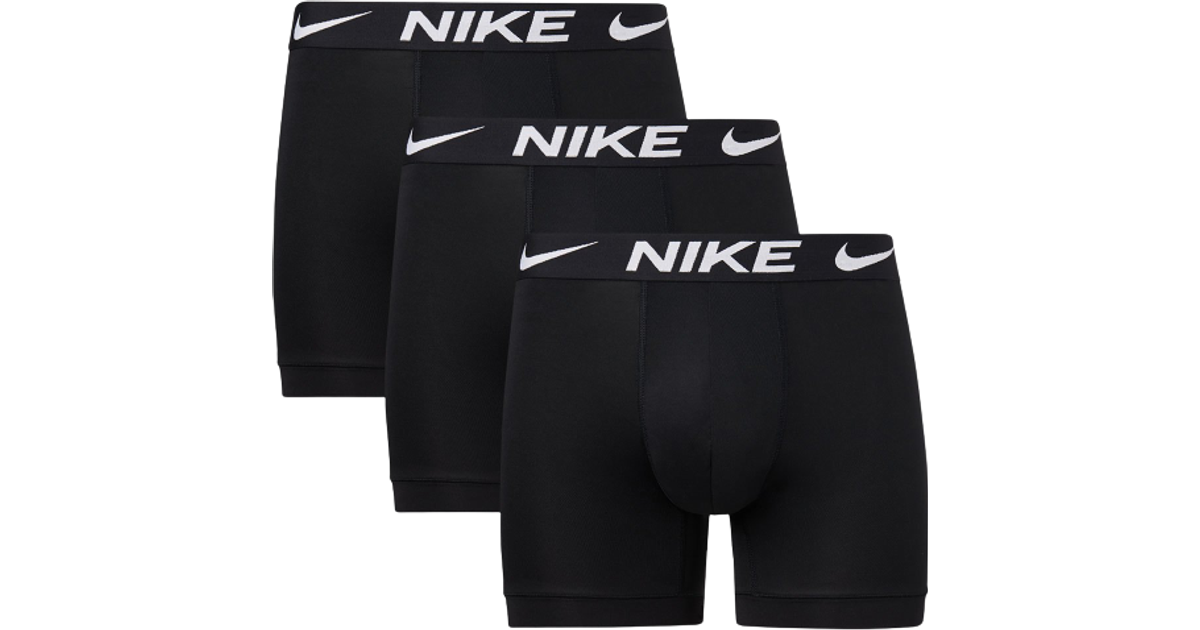 Nike Essential Micro Boxer 3-pack - Black • Se pris »