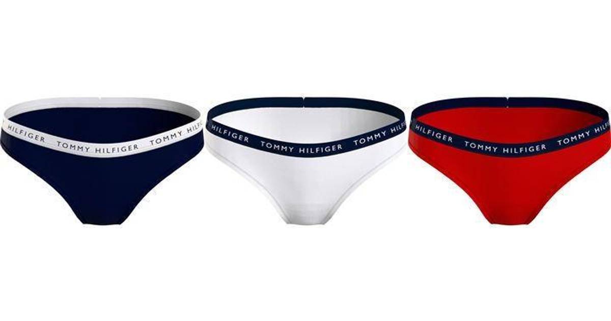 Tommy Hilfiger Bodywear Briefs 3-pack - Desert Sky/White/Primary Red • Pris  »