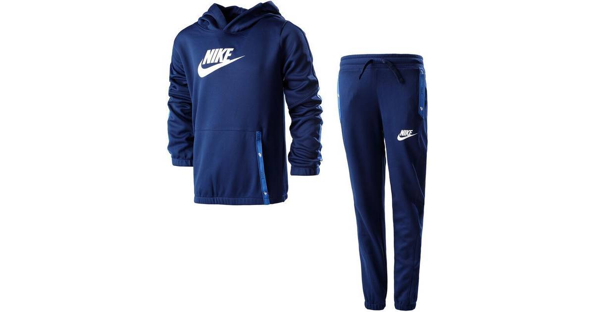 Nike Kid's Sportswear Tracksuit - Blue Void/White (DD8552-492) • Pris »