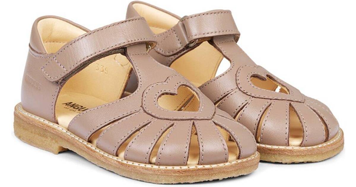 Angulus Sandal with Velcro - Champagne Glitter • Pris »