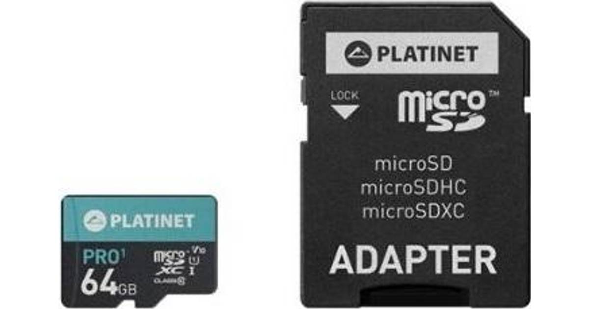 Platinet MicroSDXC Class UHS-I • Se pris »