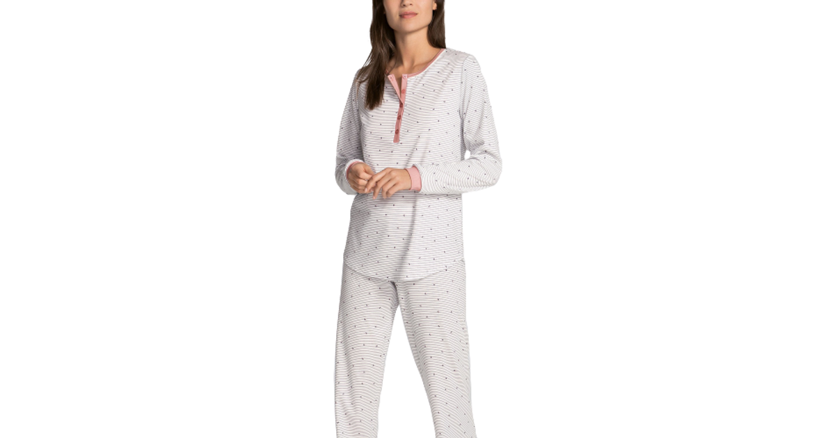 Calida Sweet Dreams Pyjama with Cuff - Rose Bud • Pris »