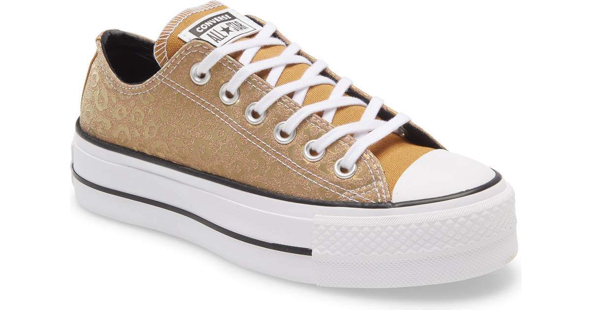 Converse Authentic Glam Platform Chuck Taylor All Star W - Gold Leopard /Black/White