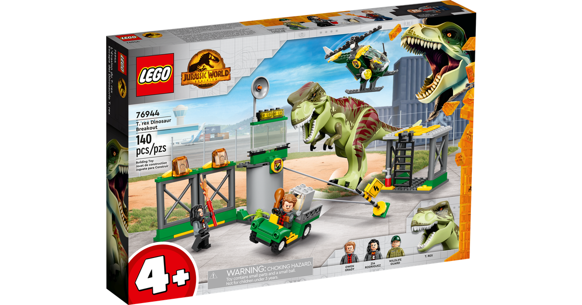 Lego Jurassic World T. Rex Dinosaur Breakout 76944 • Pris »
