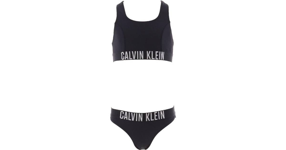 Calvin Klein Girl's Bralette Bikini Set - Pvh Black (KY0KY00010) • Pris »