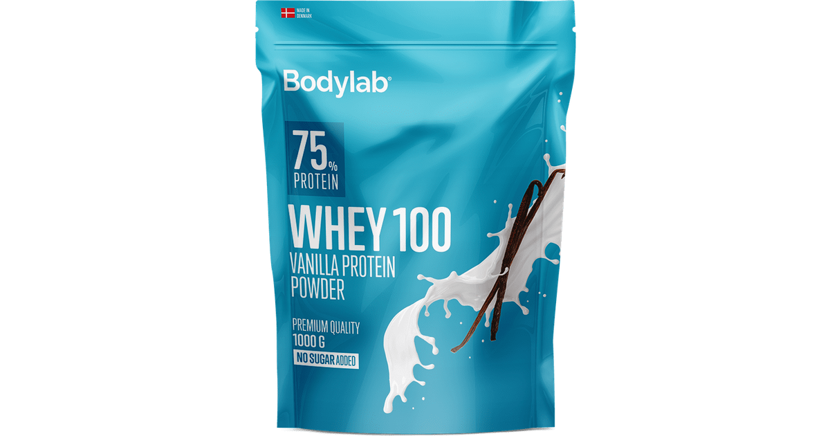 Bodylab Whey 100 Vanilla Protein Powder 1kg 1 stk • Pris »