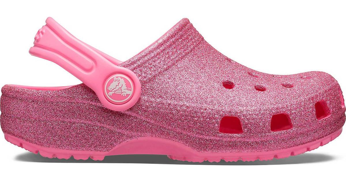 Crocs Toddler Classic Glitter - Pink Lemonade • Pris »