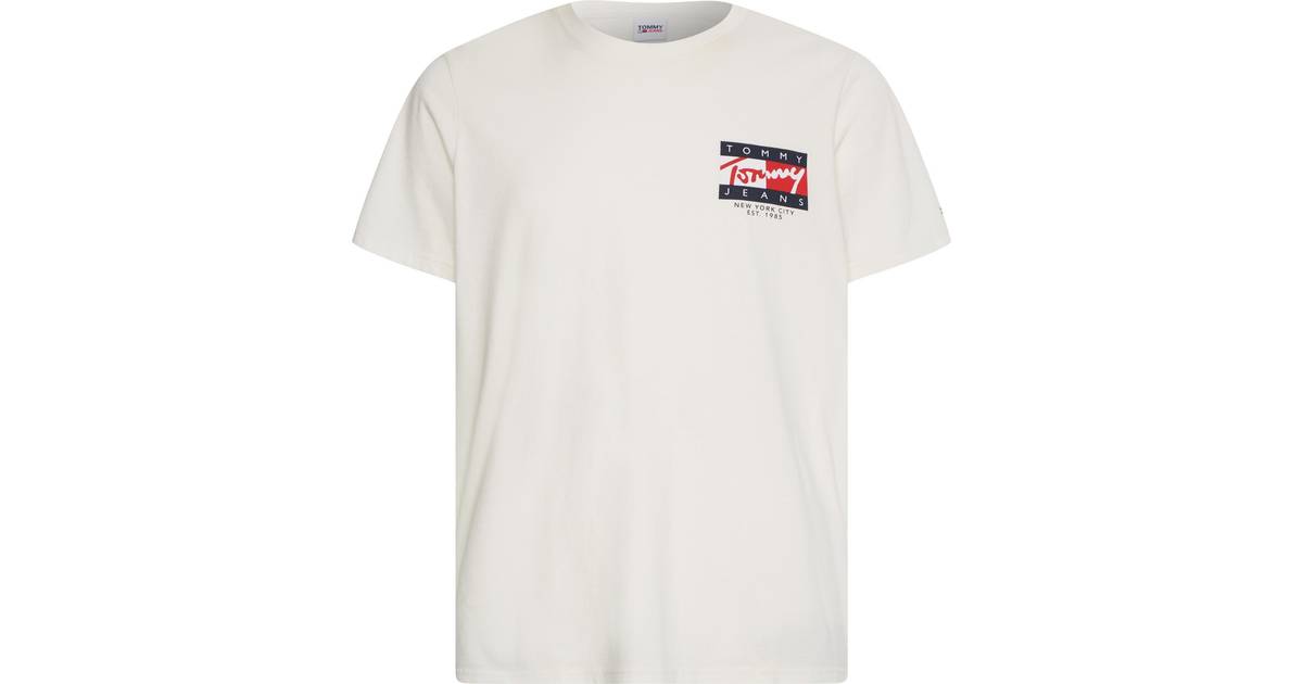 Tommy Hilfiger Jeans Vintage flag tee ss T-shirts til mænd • Pris »