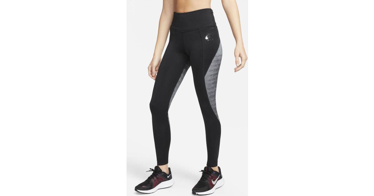 Nike Air Running Dri-FIT Sorte leggings • Se priser »