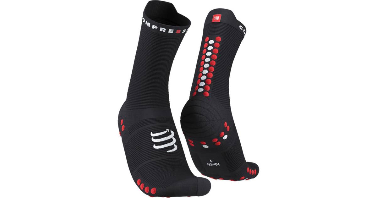 Compressport Strømper Pro Racing Socks v4.0 Run High xu00046b-906 Størrelse  T2 • Pris »