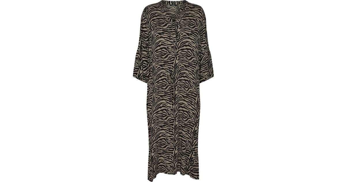 Soaked in Luxury Zaya Dress - Beige Zebra • Se pris »