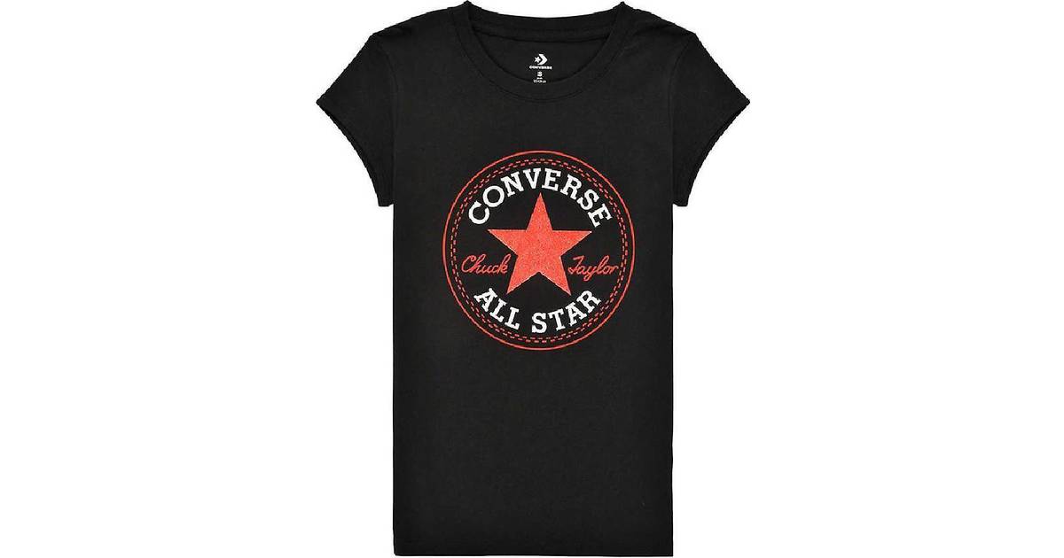 Converse "Barn T-shirt med kortärm Timeless Chuck Patch G 100% bomull ( Storlek: 10-12 år) • Pris »