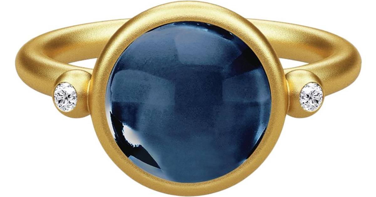 Julie Sandlau Prime Ring - Gold/Sapphire/Transparent • Pris »