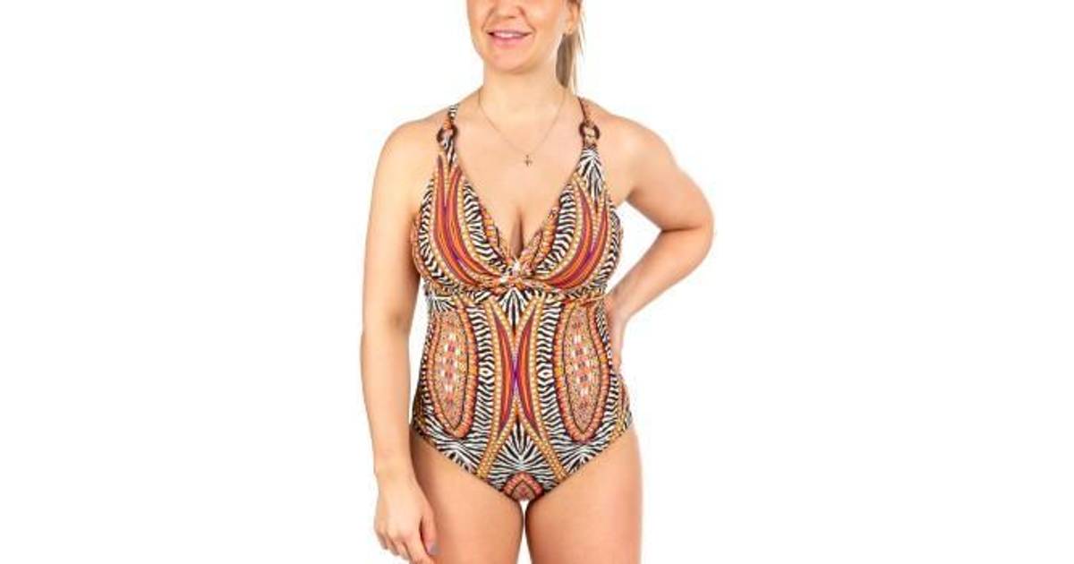 Missya Lucca Swimsuit - Orange Pattern • Se priser »