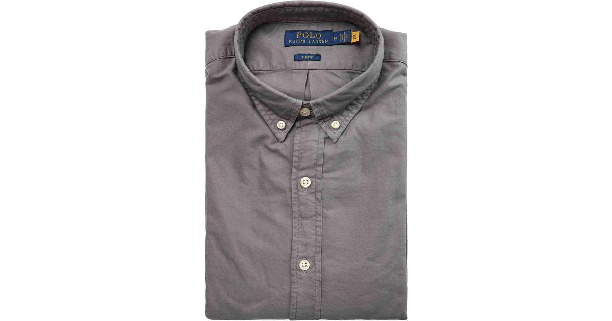 Polo Ralph Lauren stykfarvet oxford-skjorte i slim fit med hestelogo  Perfekt • Pris »