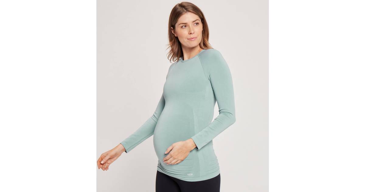 MP T-shirt med lange ærmer uden søm til gravide kvinder Ice • Pris »