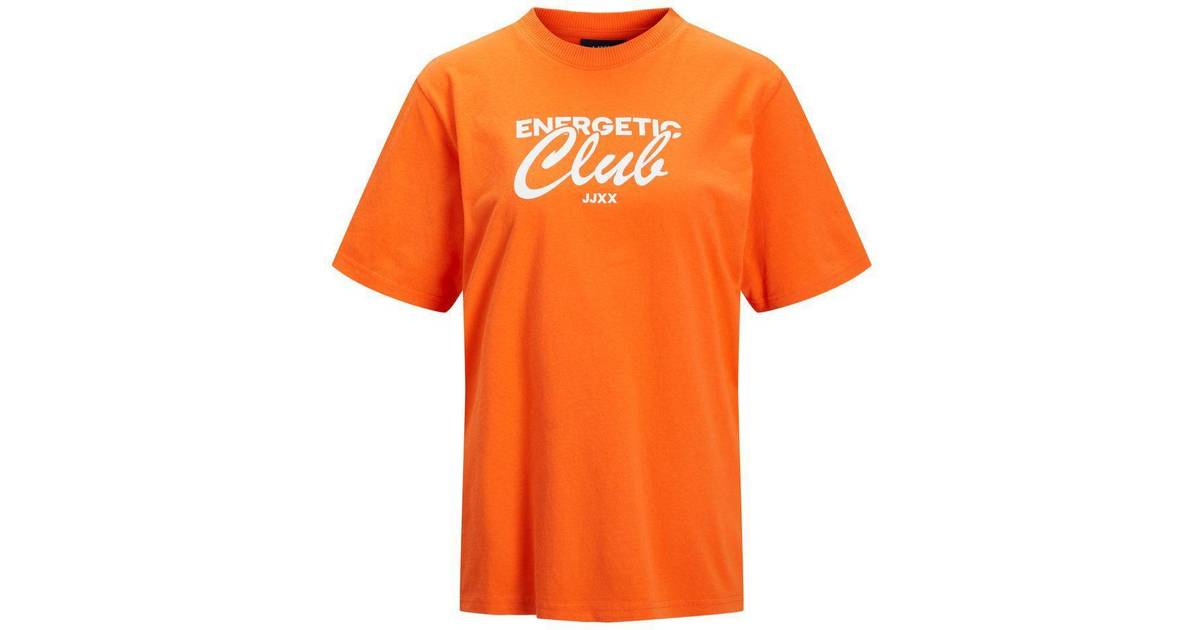 Jack & Jones JJXX Oversized T-shirt klar med 'Energetic Club'-print Lys •  Pris »