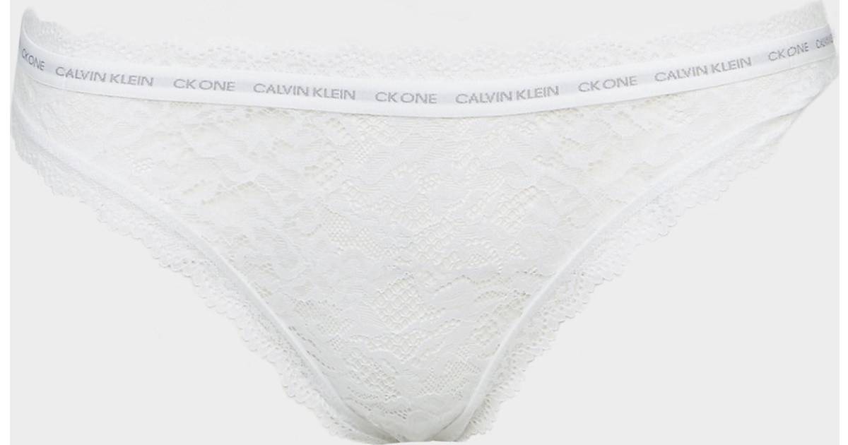 Calvin Klein Underwear Lace Briefs - White • Priser »