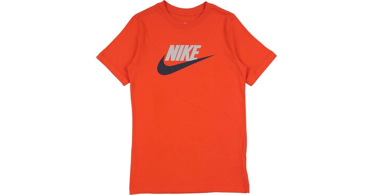 Nike T-Shirt NSW Futura Icon Orange/Sort Børn XL: 158-170 • Pris »