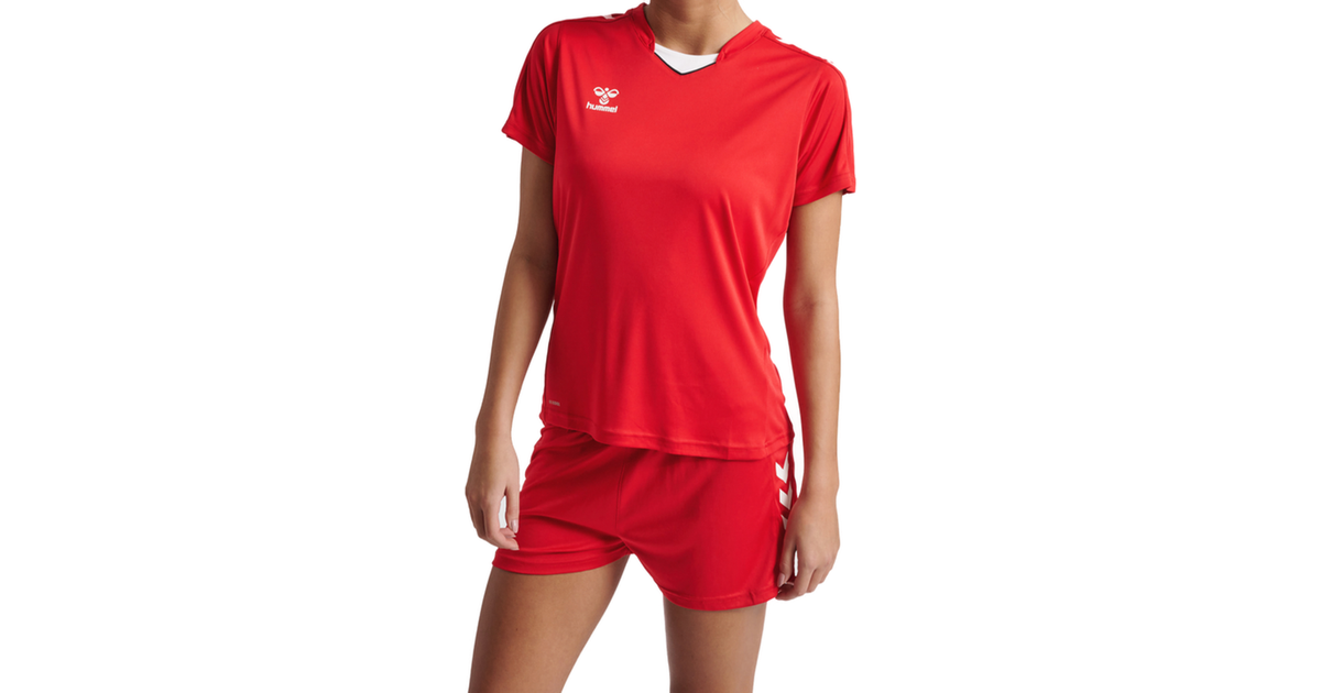 Hummel Core XK Poly Short Sleeve T-shirt Women - True Red • Pris »