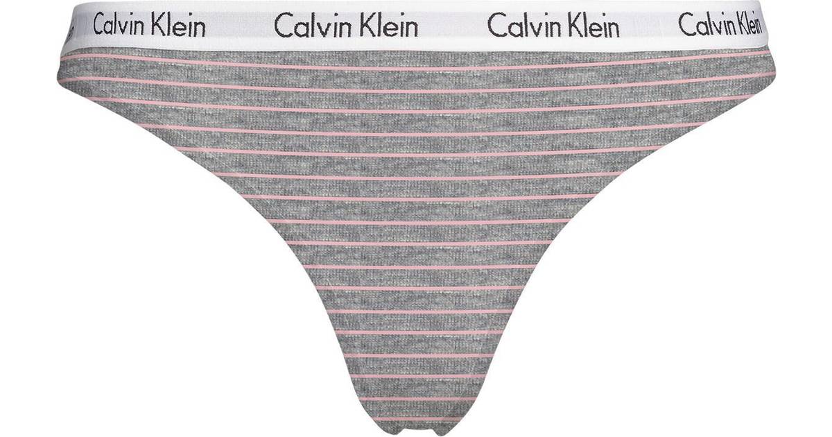 Calvin Klein STRING D1617E K6U (Feeder Stripe Sand Rose, XS) • Pris »