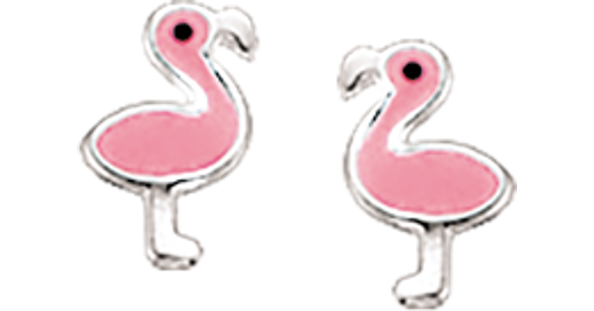 Scrouples Girls Flamingo Sterling Børneørestikker • Pris »