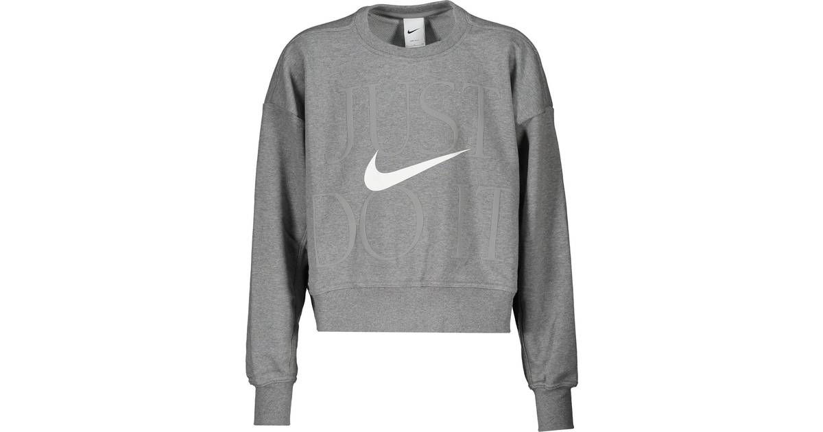 Nike Training Dri-FIT Cropped sweatshirt med rund hals og logo • Pris »