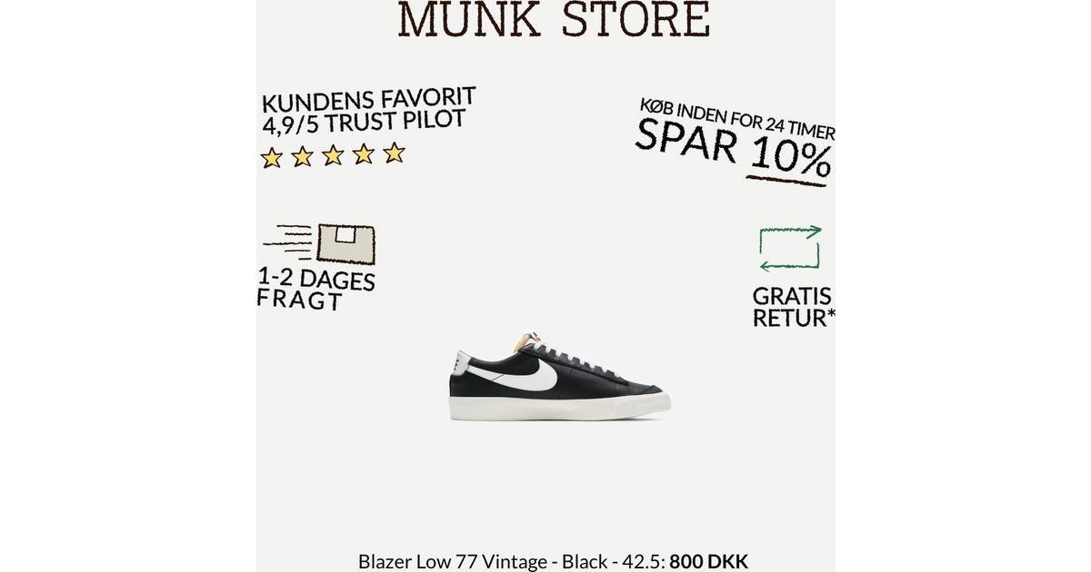 Nike Blazer Low 77 Vintage • Se laveste pris (7 butikker)