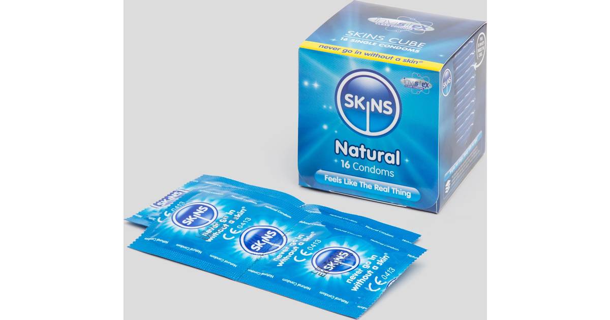Skins Natural Normale Kondomer 16 stk Klar • Priser »