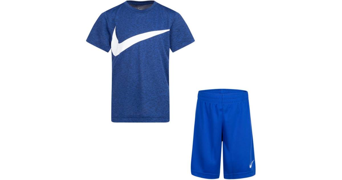 Nike Shortssæt T-shirt/Shorts Sort/Grå år (104) T-Shirt • Pris »