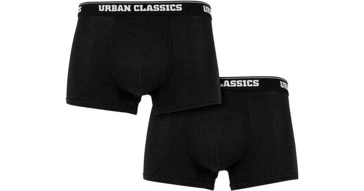 Urban Classics Modal Boxer Shorts 2-pack - Black • Pris »