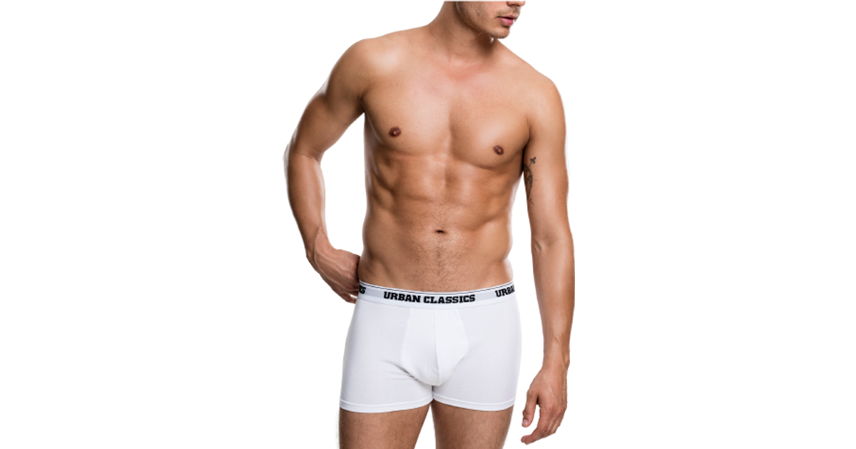 Urban Classics Modal Boxer Shorts 2-pack - White • Pris »