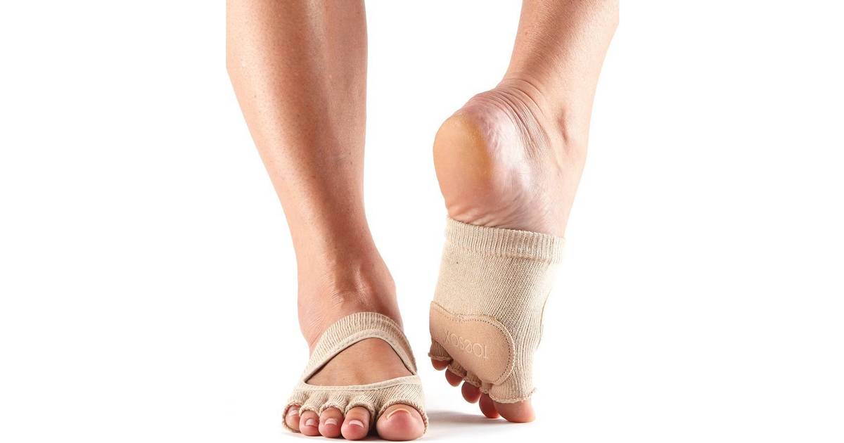 ToeSox Unisex Adult Releve Dance Half Toe Socks (fuchsia) • Pris »