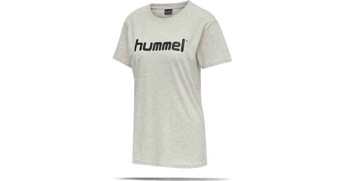 Hummel Stilfuldt designet t-shirt med et trykt logo på forsiden Dame • Pris  »