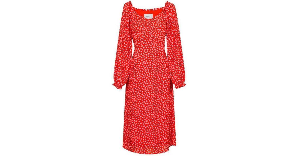 Neo Noir Betty Bright Flower Dress - Red • Se pris »