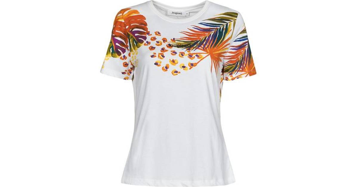 Desigual Minneapolis T-shirt - White/Multicolour • Pris »