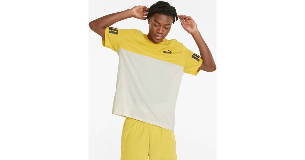 Puma Kortærmet T-shirt til Mænd Colorblock Farvet (Størrelse: XL) • Pris »