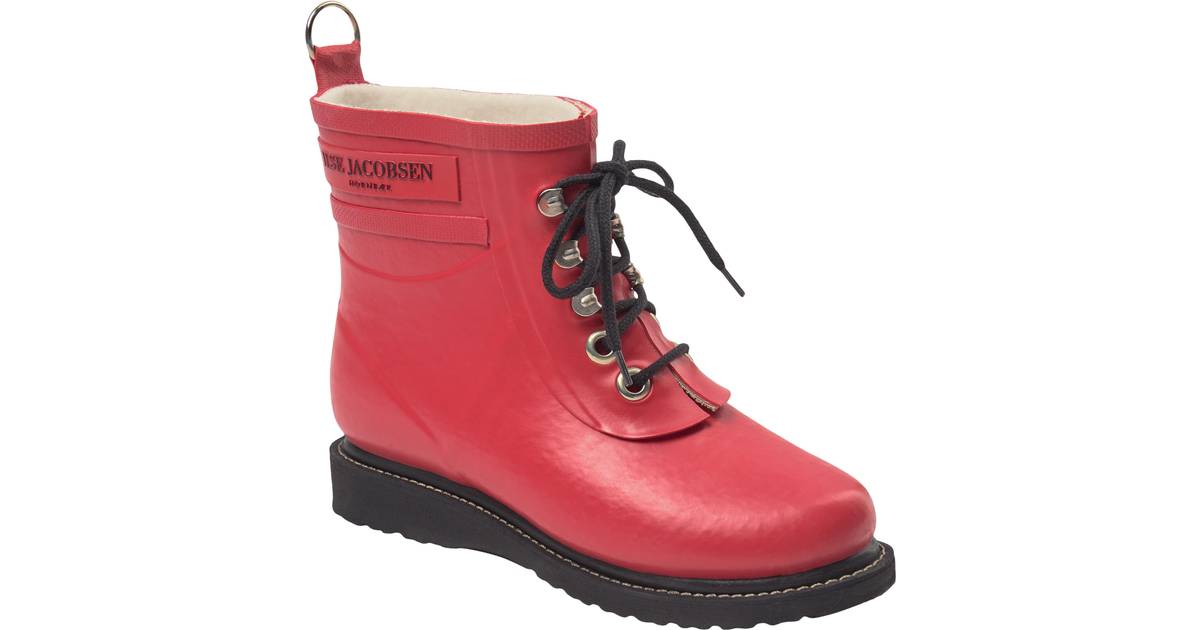 Ilse Jacobsen Women's Short Laced Rubberboot Army